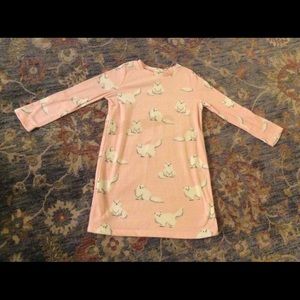 Cute long-sleeve pajama cat top